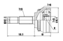 Junta Homocinética Chery Tiggo 2.0 16v 2009-2015 Devigili - Dg80248