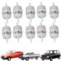 KIT 10UN FILTRO DE COMBUSTIVEL BLINDADO  FUSCA GOL OPALA CHEVETTE KOMBI KADETT MONZA