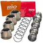 KIT ANÉIS + PISTÕES DE MOTOR + CAMISA C3 207 206 2003 A 2016 TAKAO RIOSULENSE
