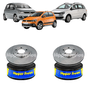 Par Disco De Freio Dianteiro Ventilado Sem Cubo Volkswagen Crossfox/fox/spacecross/spacefox 2011 Em Diante - Hf