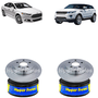 Par Disco De Freio Traseiro Solido Sem Cubo Ford Fusion 2013 Em Diante Land Rover Evoque 2012 Em Diante - Hf