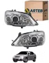 PAR FAROL H7 H1 MÁSCARA CROMADA ASTRA 2003 ATÉ 2011