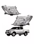 Par Farol Hilux Srv 2009 2010 2011 Cromado Carcaça Cinza
