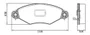 PASTILHA DE FREIO DIANTEIRA PEUGEOT 206 SENSATION D4D 1.0 L 16V SOHC L4 2001/2005