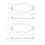 Pastilhas De Freio Dianteira 206 1.0 1.4 1.6 207 1.4 1.6 Hoggar Escapade 1.4 1.6 Lonaflex - P435