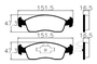 PASTILHA DE FREIO DIANT PEUGEOT/FIAT/CITROEN
