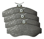 Pastilhas De Freio Dianteira Blazer 2.2 2.4 2.5 2.8 4.3 S10 2.2 2.4 2.5 2.8 4.3 Cobreq - P107 