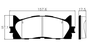 Pastilhas De Freio Dianteira Es350 V6 3.5l 2007-2013 Camry 2007-2013 Ecopads - Eco1505