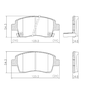 Pastilhas De Freio Dianteira Etios 1.5 1.3 16v Etios Cross 1.5 16v Etios Sedan 1.5 16v Yaris 1.5 1.3 16v Frasle - Pd1438