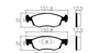 Pastilhas De Freio Dianteira Fiat Argo Drive 1.3 Cronos 1.3 Fiorino 1.4 Mpi 8v Grand Siena Mobi (aro14) Palio Weekend Punto 1.4 1.8 Strada Adventure 1.8 Cd/ce Ecopads - Eco1546