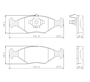 Pastilhas De Freio Dianteira Furgão 1.3 1.4 8v Fiorino Hard Working 1.4 8v Uno Way/way Rio 1.0 8v 6v Lonaflex - P89