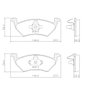 Pastilhas De Freio Dianteira Gol 1.0 1.6 2011-2018 Voyage 1.0 1.6 2012-2018 Saveiro 1.6 2014-2022 Lonaflex - P1346