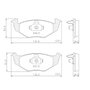 Pastilhas De Freio Dianteira Gol 1.0 1.6 Parati/saveiro Ap 1600 1.6 8v Voyage Ea111 Vht 1.0 1.6 8v Lonaflex - P1100