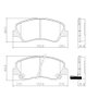 Pastilhas De Freio Dianteira Hb20 1.6 1.0 S 1.6 X 1.6 I30 1.6 I30 1.8 Veloster 1.6 Cerato 1.6 Lonaflex - P1348