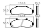 Pastilhas De Freio Dianteira Kia Besta Furgão 1997-1999 Besta Gs 1997-1999 Bongo 1997-1999 Ecopads - Eco1291