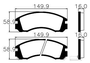 Pastilhas De Freio Dianteira L200 2.5d Montero/pajero 1991-2000 Pajero Sport 3.0 V6 Ecopads - Eco1311