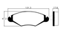Pastilhas De Freio Dianteira Peugeout 206 1.0 1.6 1.4 Sw 1.4 1.6 207 1.4 1.6 1.8 2.0 Hoggar 1.4 1.6 16v Ecopads - Eco1199