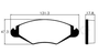Pastilhas De Freio Dianteira Peugeout 206 1.0 1.6 2001-2008 207 1.4 1.6 1.8 2.0 Ecopads - Eco1198