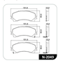 Pastilhas De Freio Dianteira S10 2.4 2.5 2.8 4x4 4x2 Trailblazer 4p 2.8 3.6 Cobreq - N2049