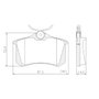 Pastilhas De Freio Traseira A1 A3 A4 A6 C4 307 405 Fluence Megane Sandero Scenic Golf Passat Polo T-cross Virtus Frasle - Pd362