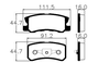 Pastilhas De Freio Traseira Asx 2.0 16v Outlander Pajero Full Pajero Sport 2.5 3.0 Ecopads - Eco1314