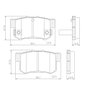Pastilhas De Freio Traseira Honda Civic 1.6 1.7 1.8 2.0 Cr-v Exl 4wd 2.4 Lonaflex - P554 