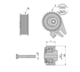 Tensor Correia Do Alternador Fiat/gm/mercedes Stilo Astra Cobalt Corsa Meriva Montana Novo Corsa Spin A160 A190 Zen - Zen13156